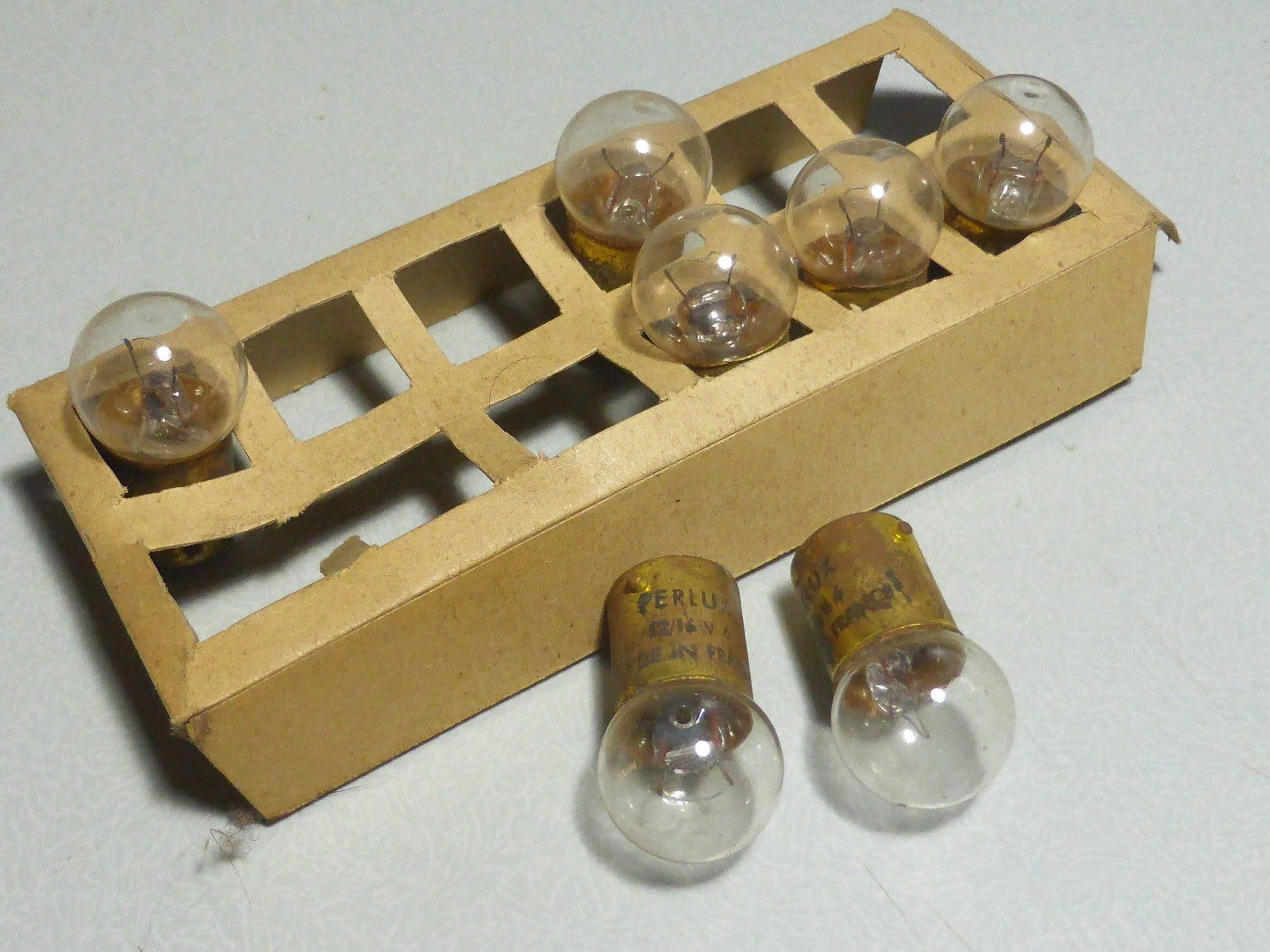 ✨ 6 Ampoules PERLUX 12V / 16V – Culot BA15s Ø15mm – Ancien stock / NOS ✨