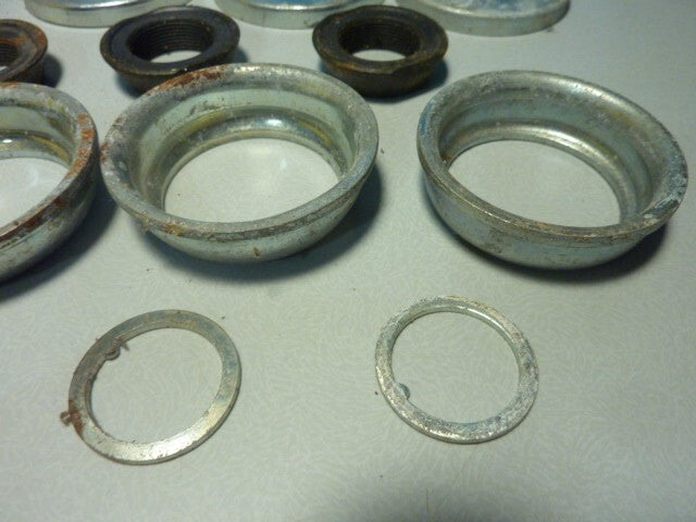 lot Cuvettes de pédalier acier ø 40 mm Oldschool, Vintage coupelles cup
