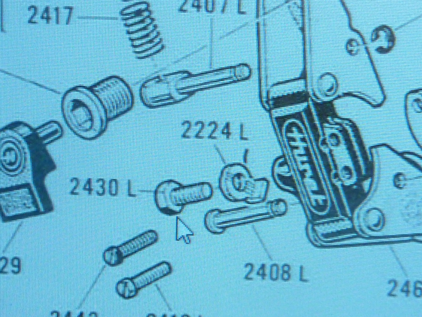 NOS vis cale serrage cable ref 2430L huret dérailleur success challenger