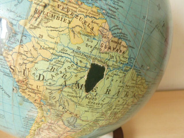 ANCIEN GRAND GLOBE TERRESTRE MAPPEMONDE COLUMBUS ERDGLOBUS BERLIN