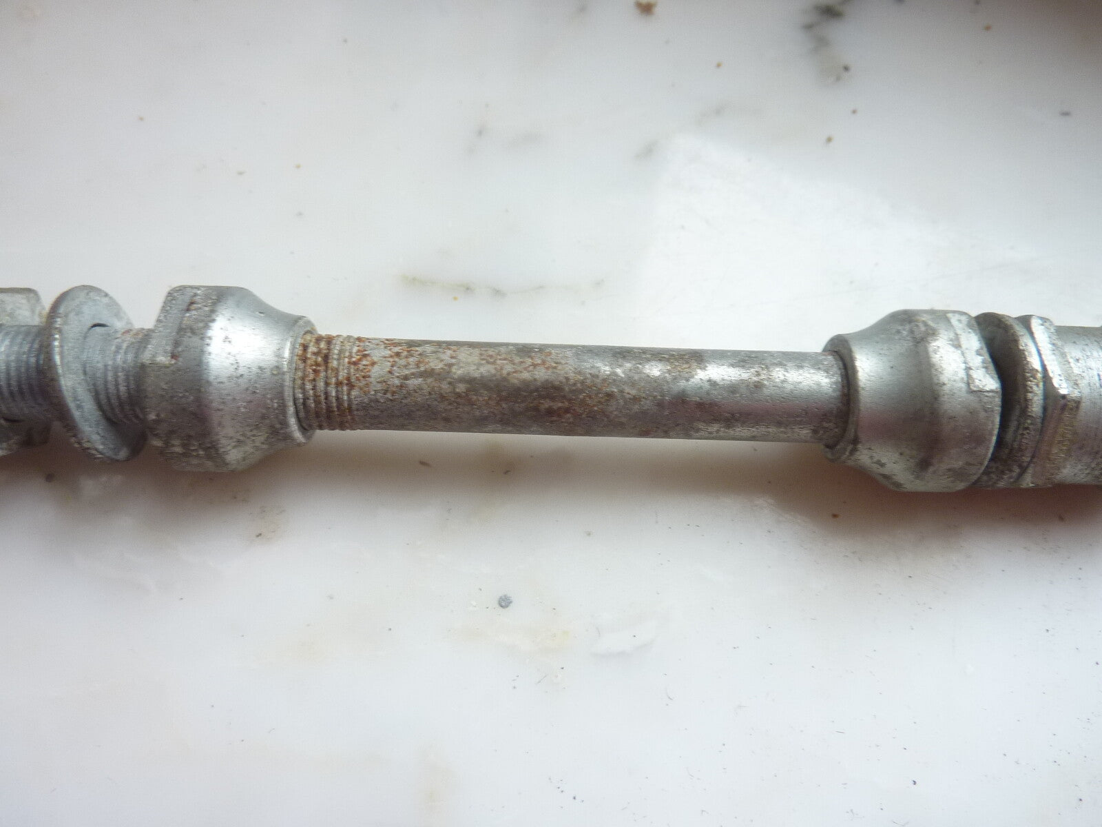 ✨ NOS neu ancien axe de roue velo cyclomoteur solex 9,5x163 mm vintage✨