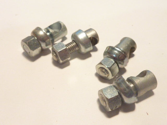✨ NOS 4 anciennes SERRE TRINGLE  L 22.3 X 8 X D 6mm POUR TRINGLE  6 mm VINTAGE✨