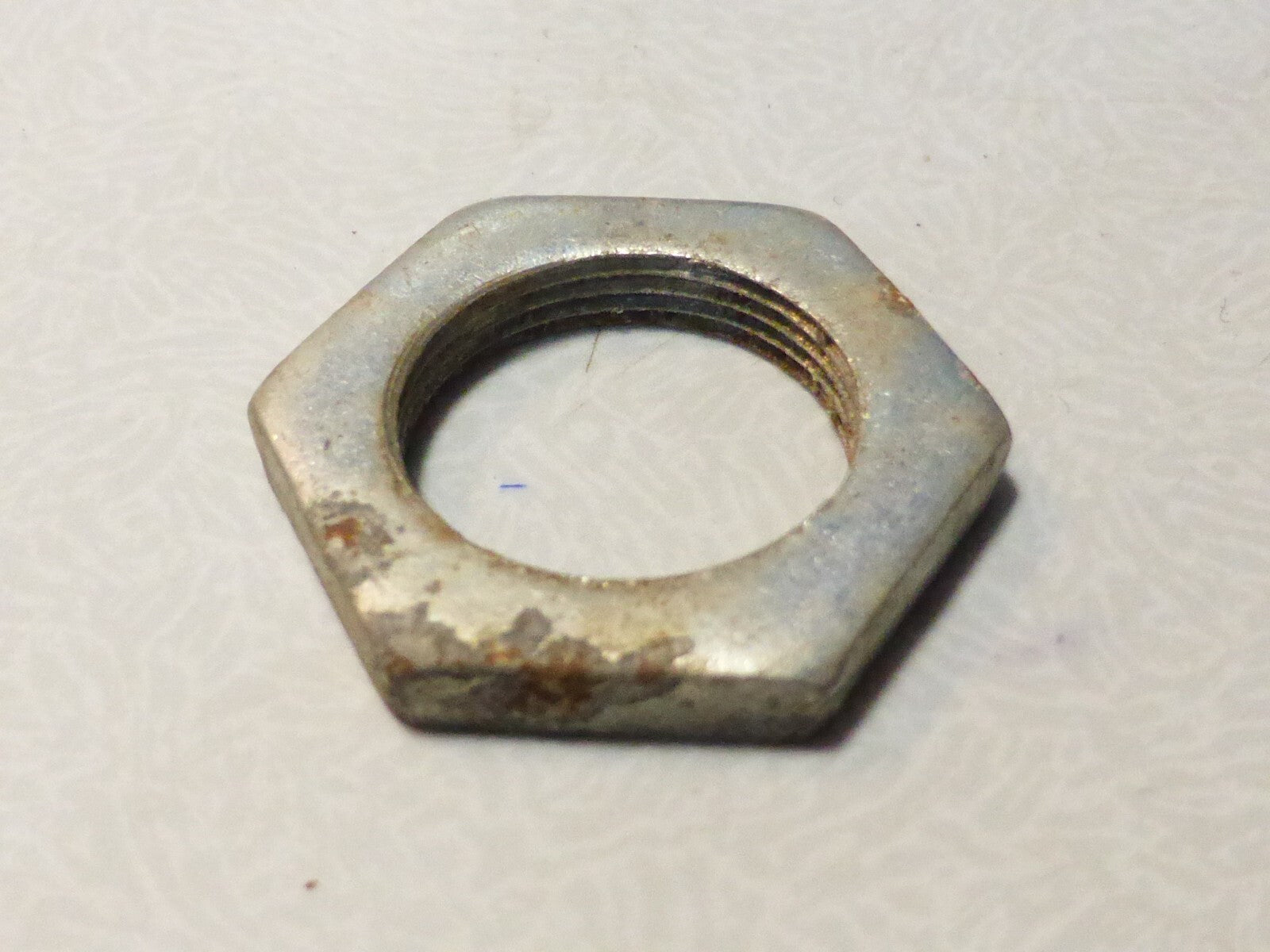 1 vintage ancien  écrou 6 pans 25 mm M17 mobylette velo solex