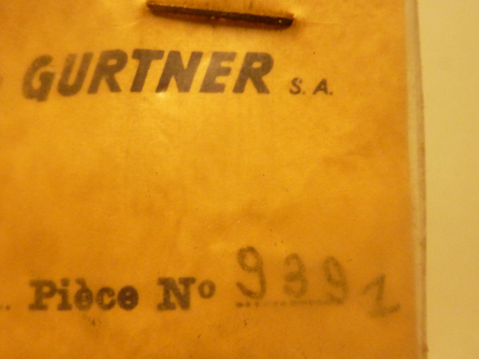 NOS 1 levier commande carburateur 9391 GURTNER PEUGEOT BB 103 104 TSA mobylette