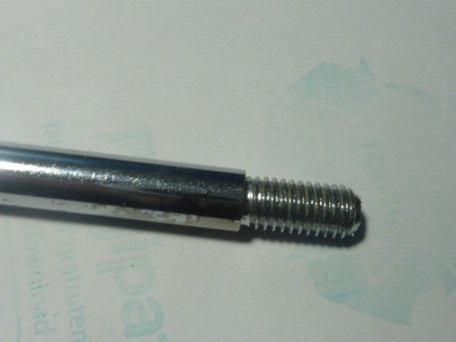 NOS vintage tige rétroviseur chromé 9 mm pas de vis 8 mm