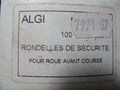 NOS lot 4 rondelles ALGI d'axe roue velo  avant sécurité  blocage anti rotation