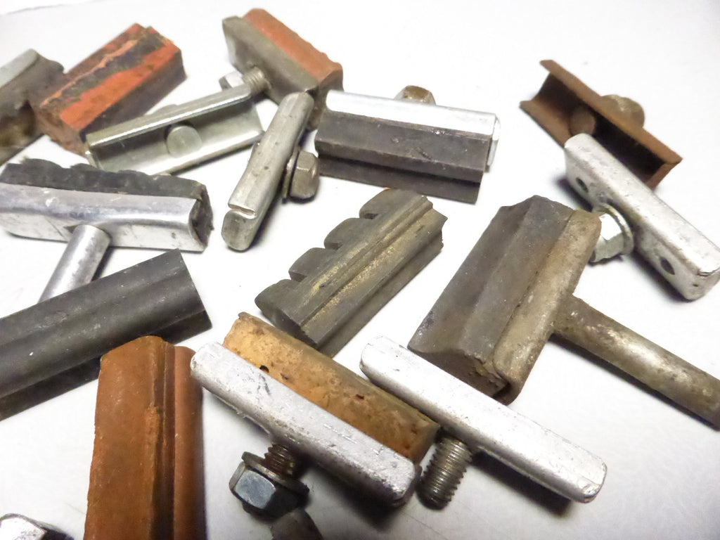 ✨ Lot porte-patins de frein vélo vintage – anciens supports brake pads bicycle ✨