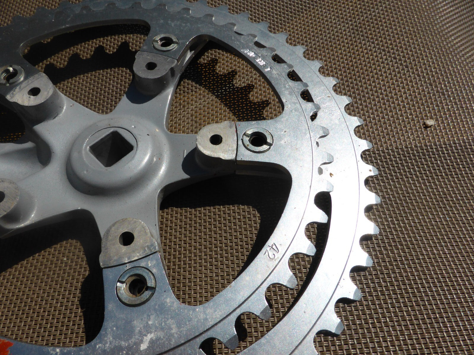 NOS Miche Monolithic Bicycle Crankset Double chainring 52-42