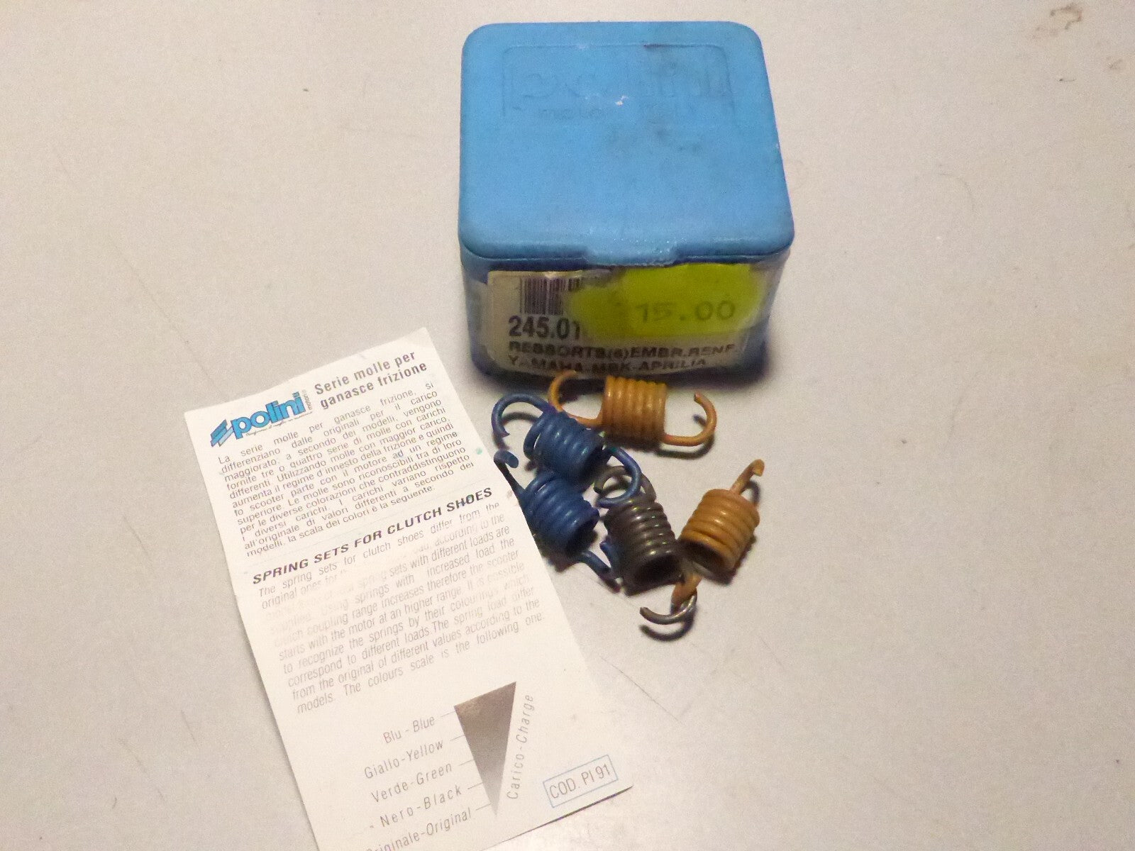 Vintage 5 RESSORTS EMBRAYAGE POLINI MBK Booster