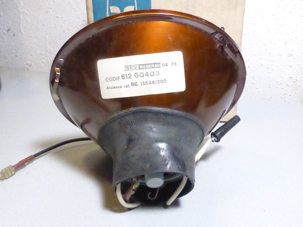 MARCHAL Optique de Phare Iode 143mm Réf 612 60403 NOS Neuf Époque