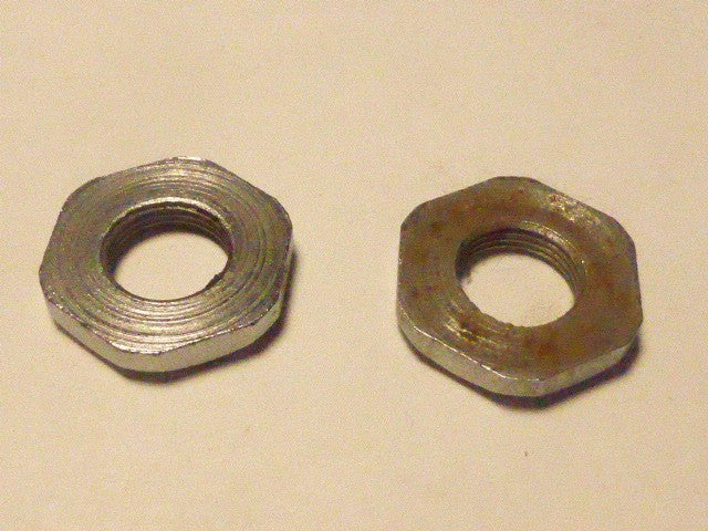 ✨ Ancien stock / NOS – 2 Contre-écrous de moyeu Algi 9,5 x 100 – Vélo Vintage✨