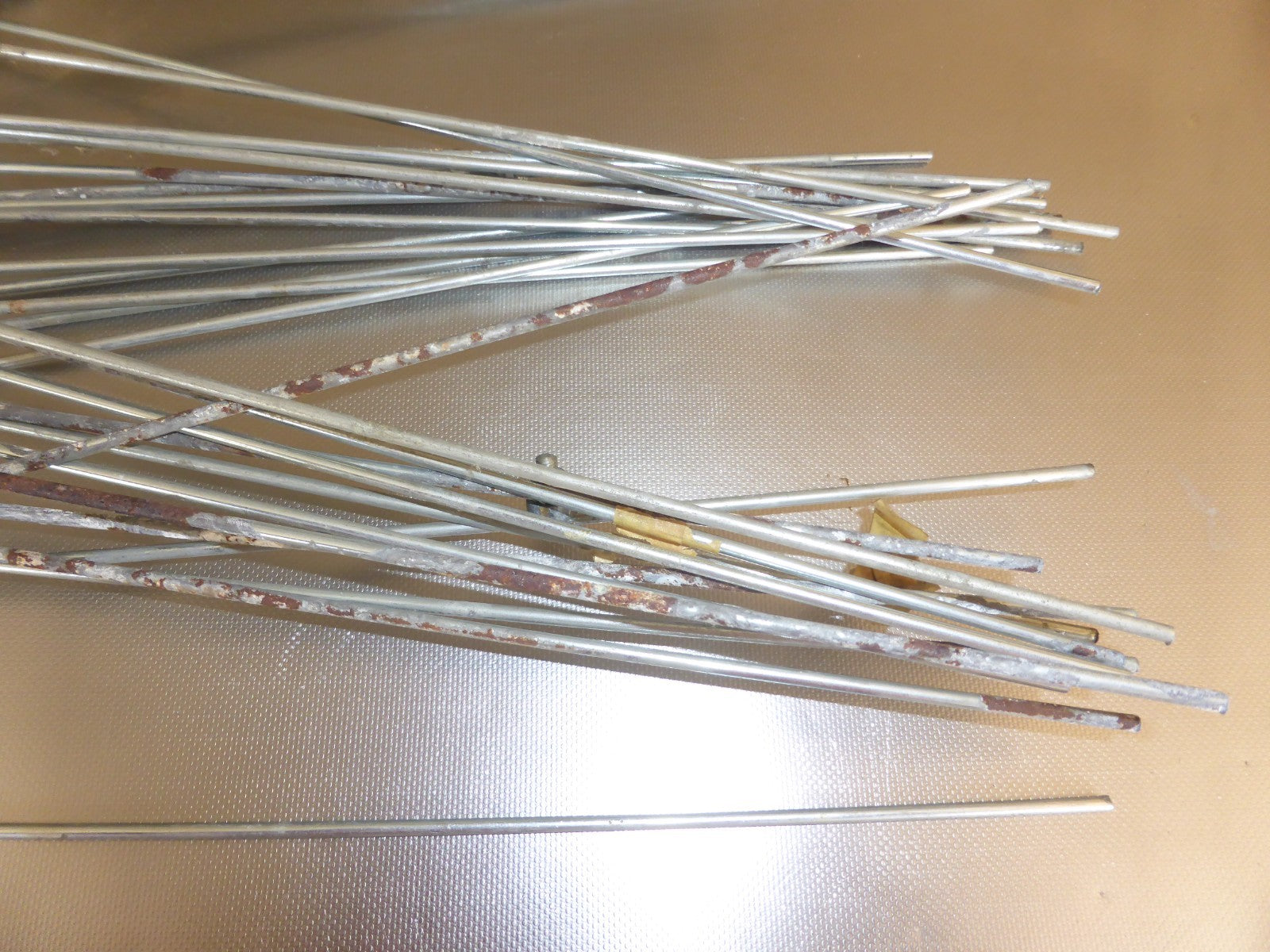 ✨ NOS lot 16 tringles de garde boue 350 mm Ø 3.5 mm acier vélo vintage 45 mm✨