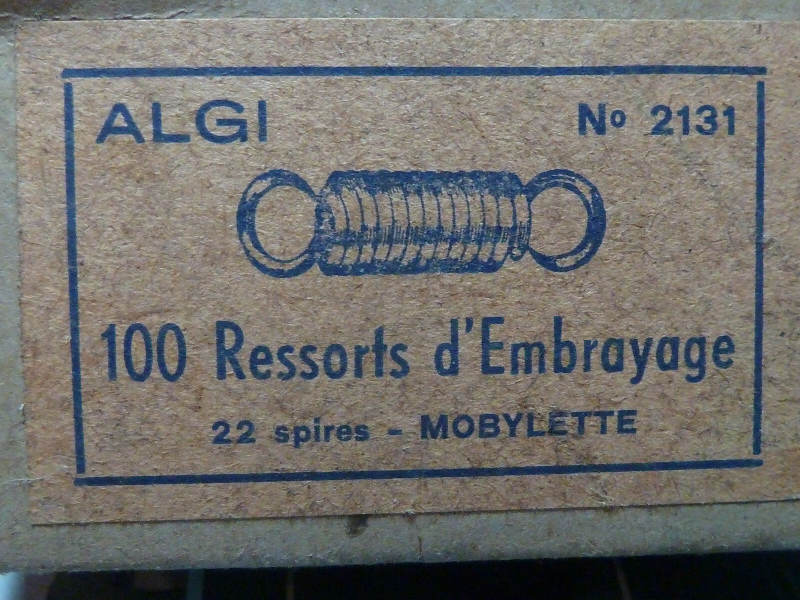 ✨ ALGI 2 Anciens Ressorts d’Embrayage 22 Spires Mobylette Motobécane NOS ✨