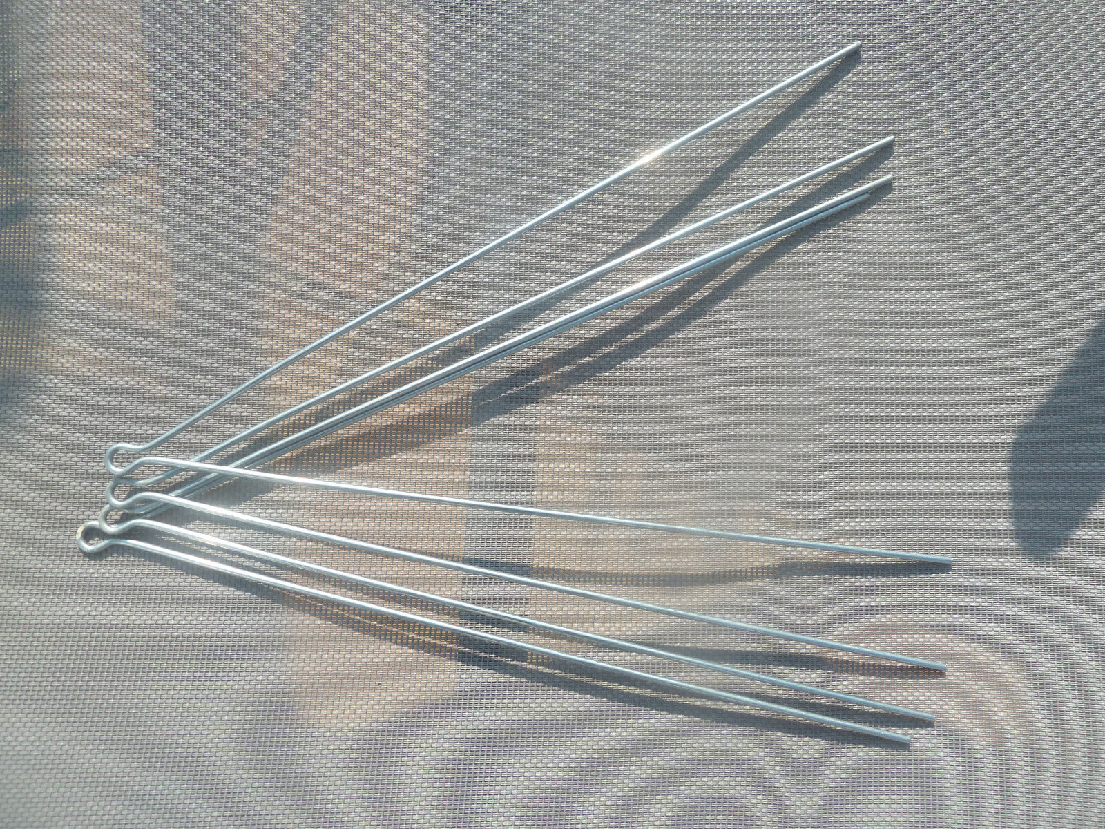 4 tringles de garde boue 310 mm Ø 2.9 mm acier vélo vintage