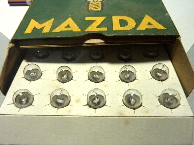2 AMPOULE jaune vintage mazda  VIS 12V 0.04 A sph 9.75 feu arrière cyclomoteur