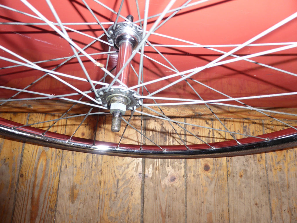 ✨NOS Roue avant velo vintage 650A (590) – 1975 – jante chromée - pneu Michelin✨