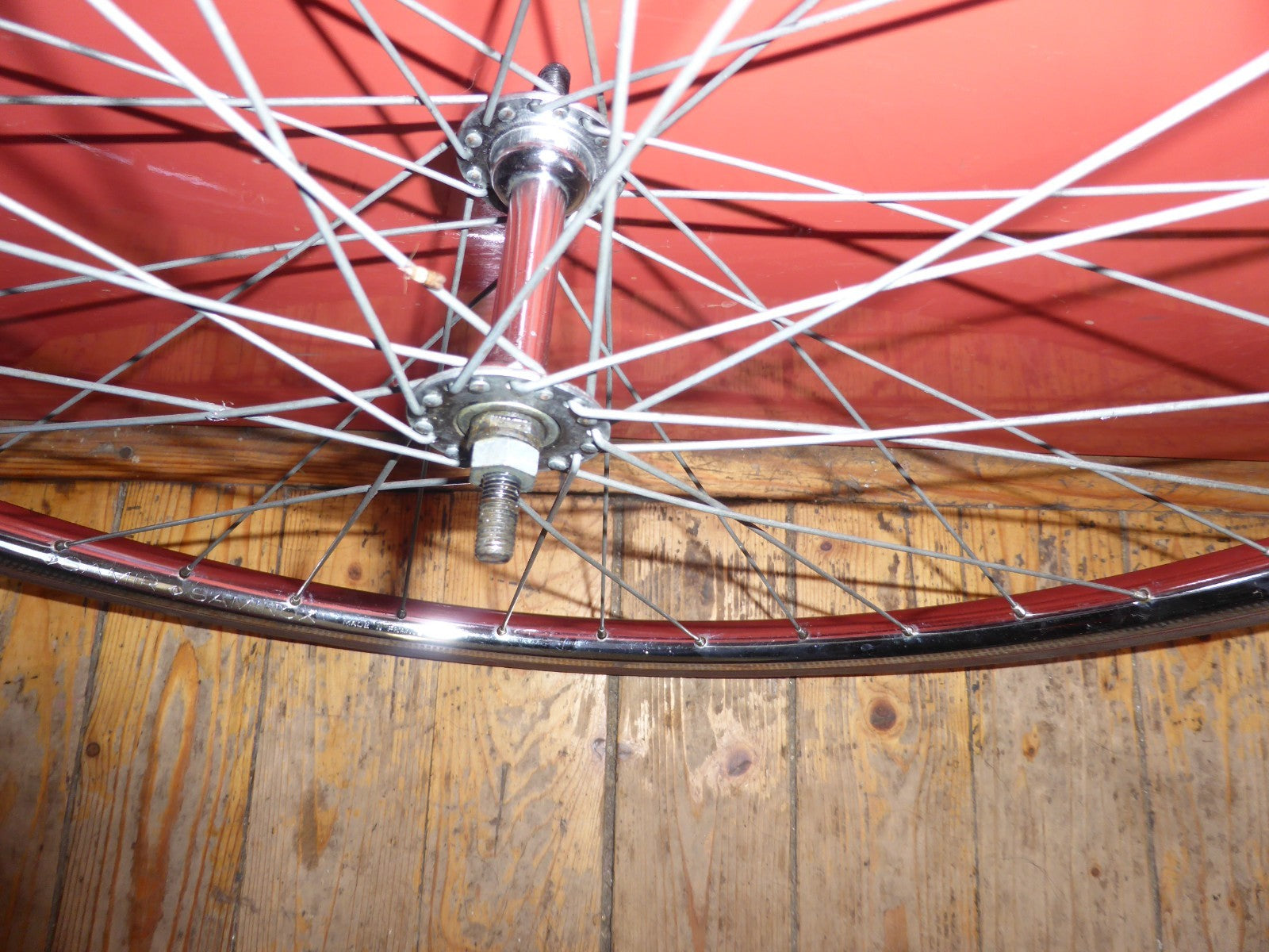 ✨NOS Roue avant velo vintage 650A (590) – 1975 – jante chromée - pneu Michelin✨