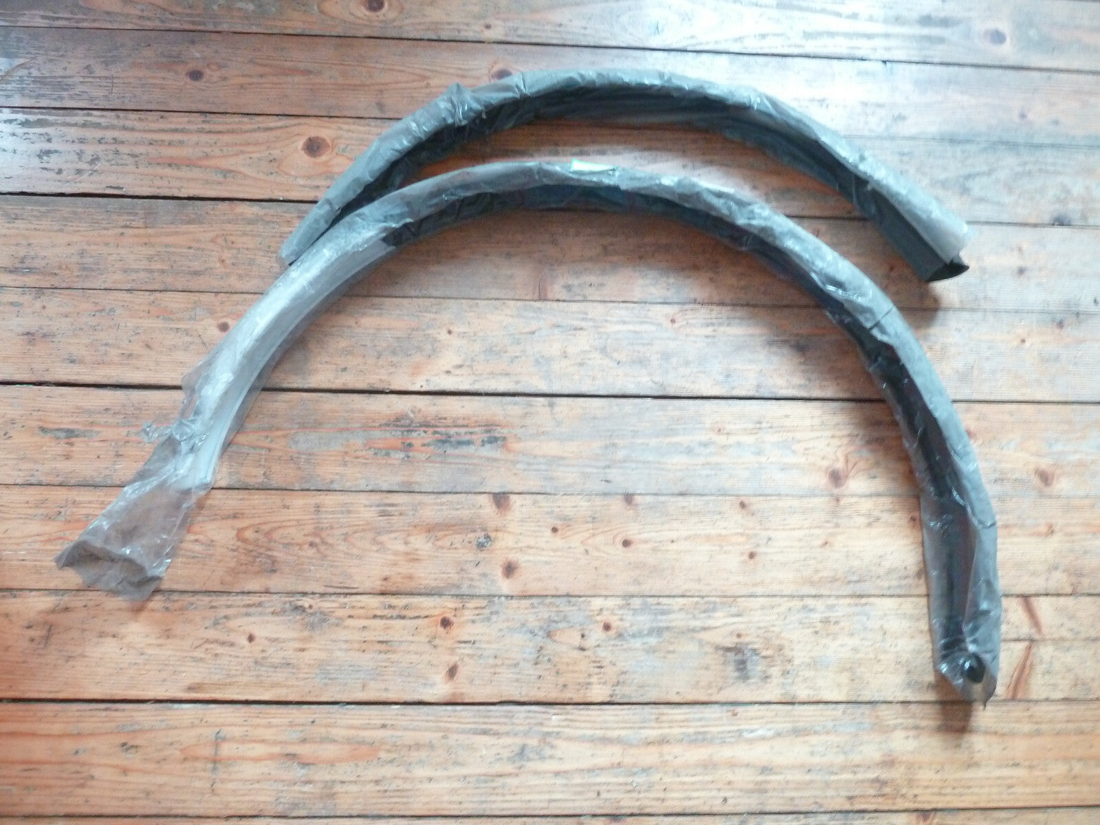 vintage Paire Garde-Boue Garde-Boue noir blanc liseré doré Vélo type ville