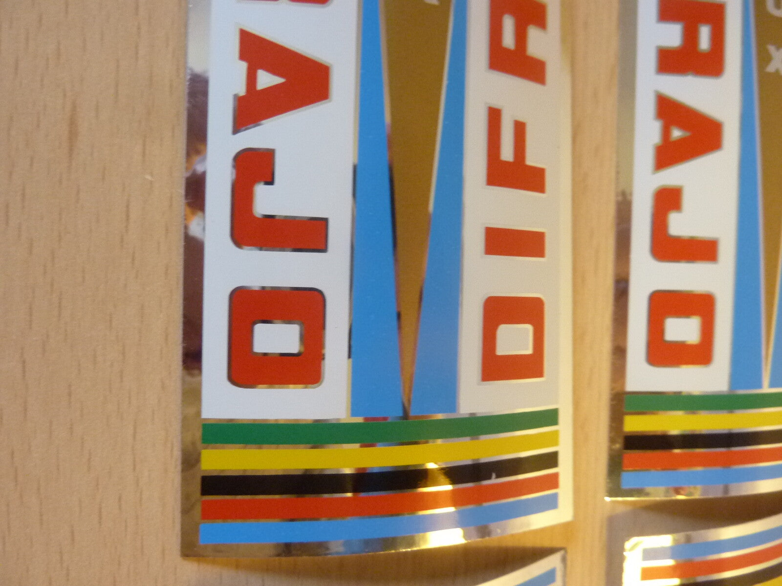 ✨NOS NEU Difrajo Vintage 4 Stickers bike / 4 autocollant velo✨