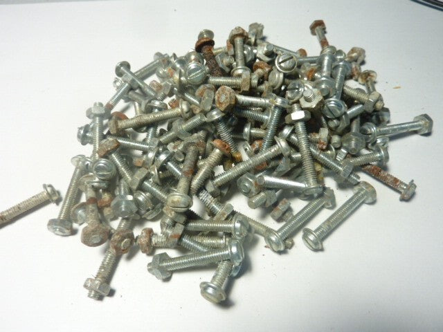 vintage ancien VIS boulon 5x35 mobylette solex M5 35 mm pas de 0.8 tête fendue