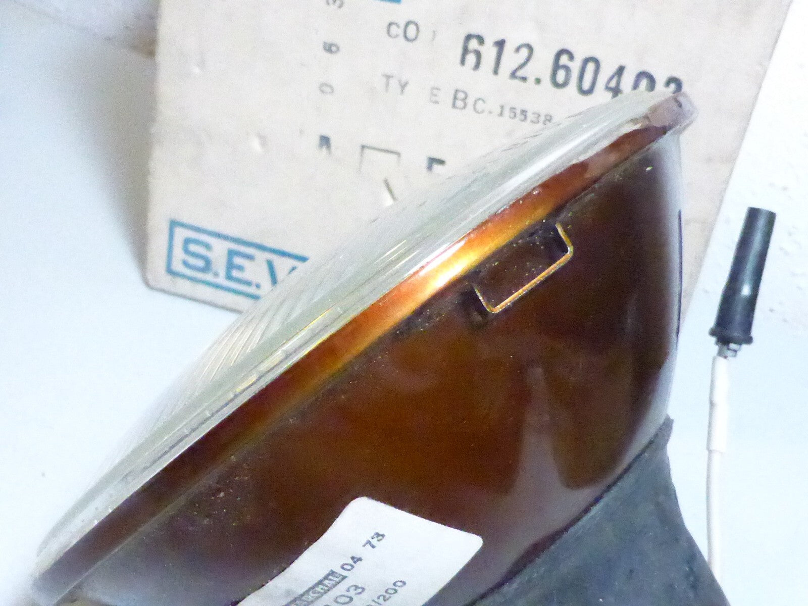 MARCHAL Optique de Phare Iode 143mm Réf 612 60403 NOS Neuf Époque