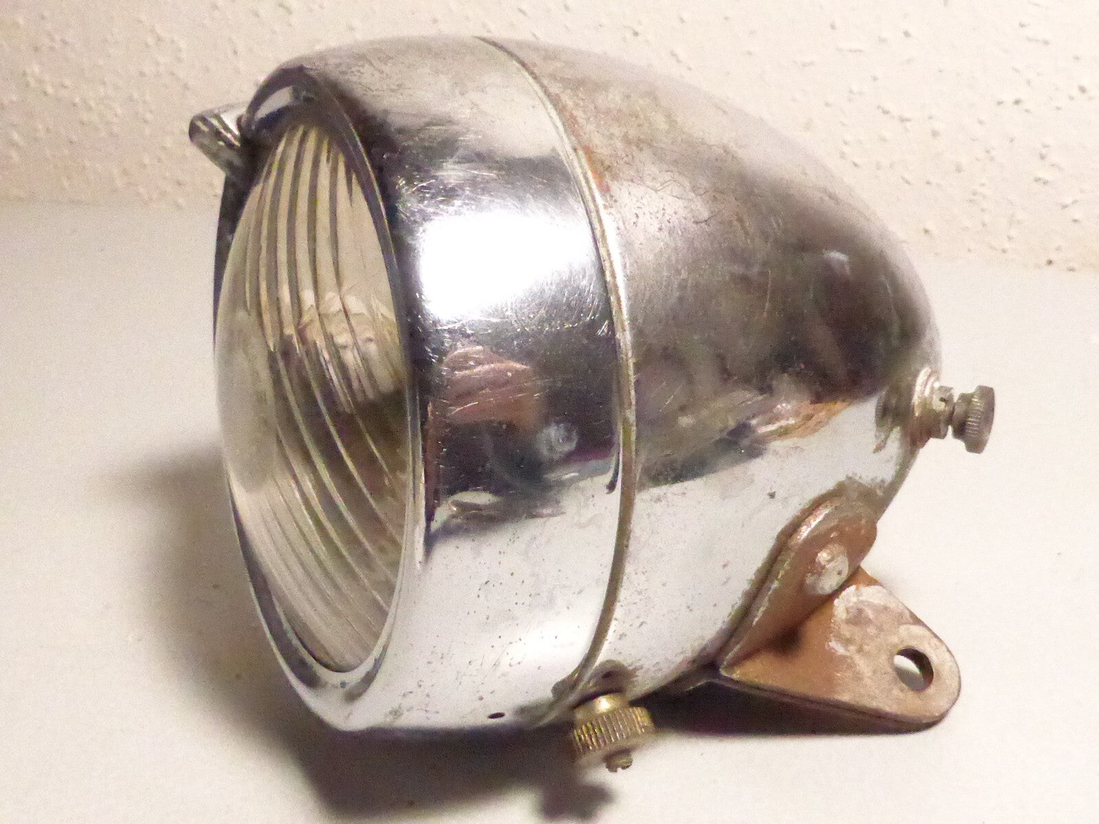 Phare SOUBITEZ Ancien Ø100mm Motobécane Peugeot Vélo Mobylette