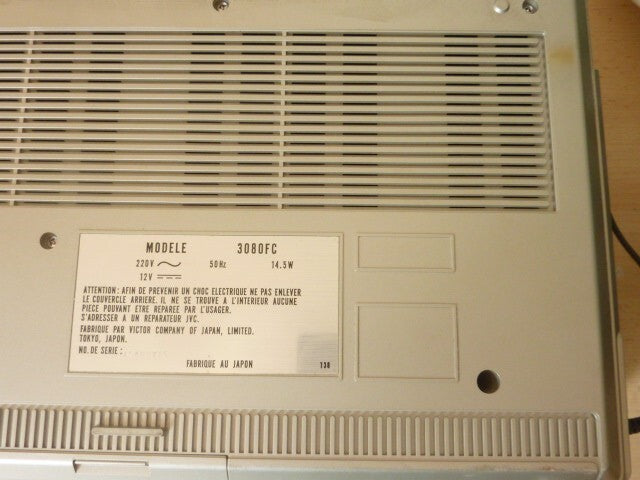 JVC 3080FC RADIO BOMBOX TV  cassette