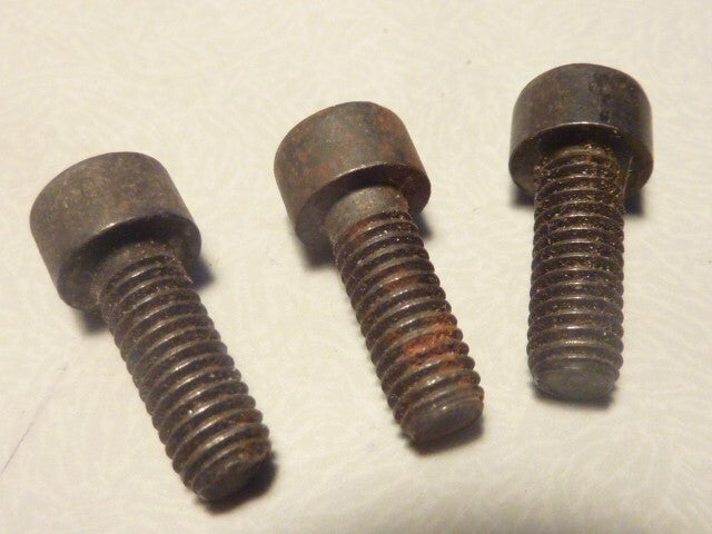 3 Vis métaux  M6  Pas de 100 Acier