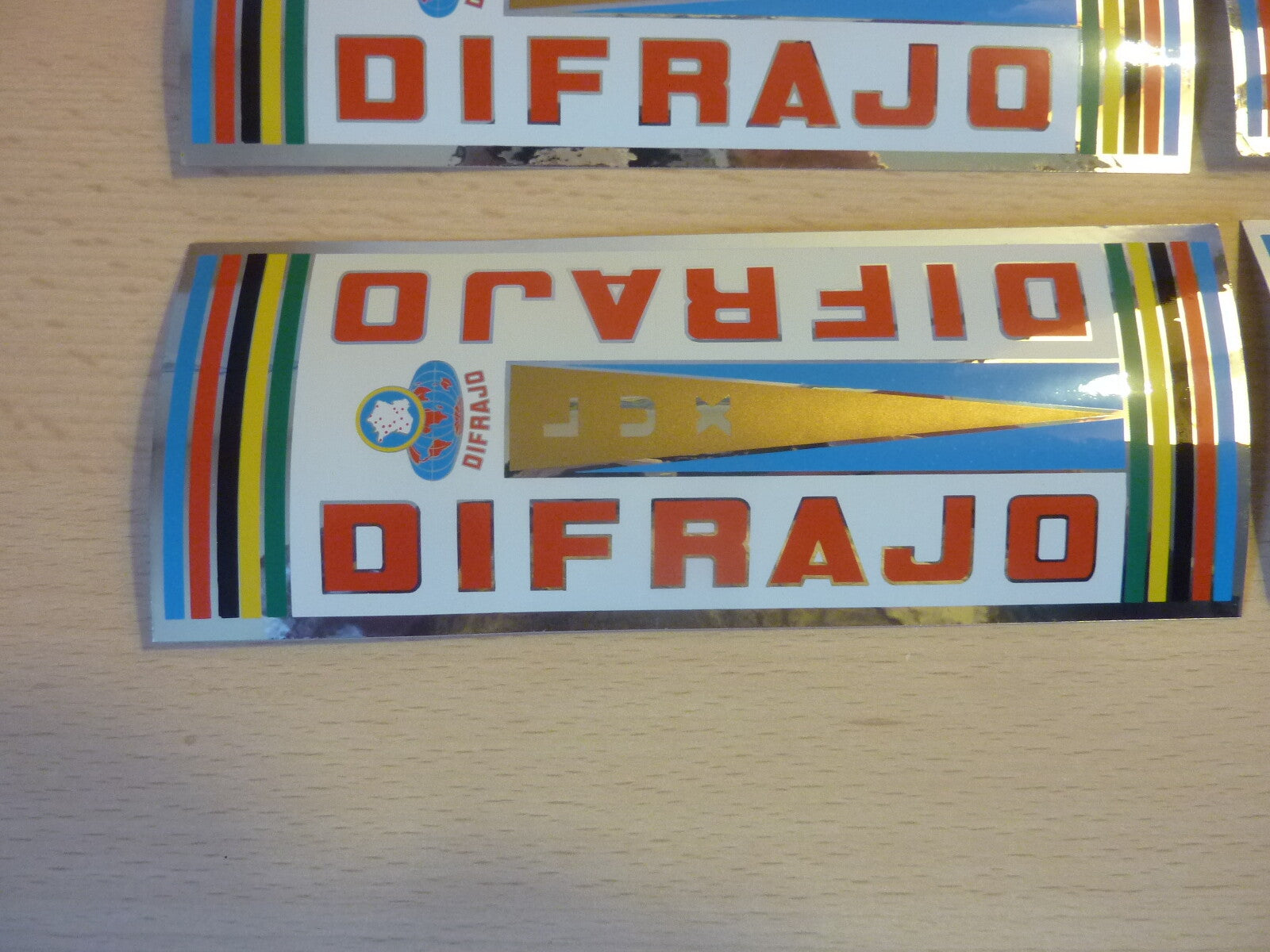 ✨NOS NEU Difrajo Vintage 4 Stickers bike / 4 autocollant velo✨