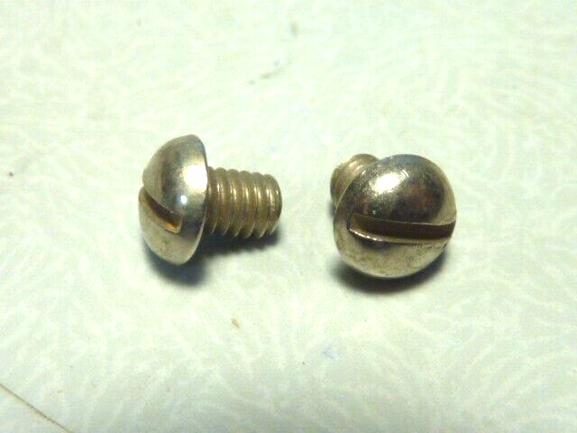 ✨ NOS Lot 2 Mini Vis Tête Ronde Bombée – Simplex – Bolt Screw Acier – Vintage✨