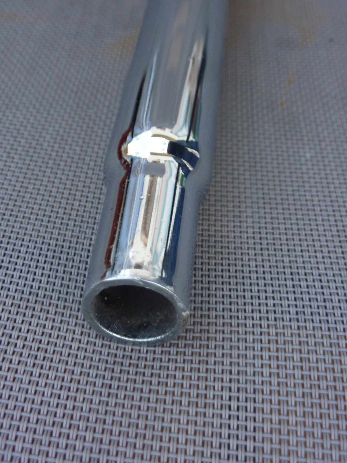 NOS tige tube de selle  25.8 mm vintage acier chromé 350 gr ANCIEN STOCK L300 mm