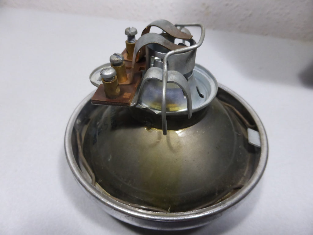 Ancien Phare Feu Arrière chromé HELLA 2-22865 Vintage Moto Mobylette Ø 107mm