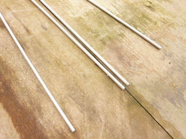 ✨ NOS 2 tringle de garde boue 380 mm Ø 4,9 mm aluminium  vélo vintage alu✨