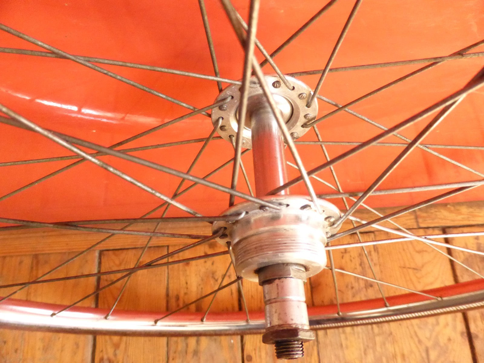 ✨ NOS Roue arrière velo vintage 700C (622) – SAMIR SAMINOX 1984 ✨