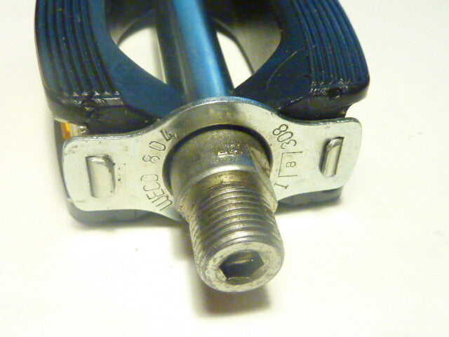1  pédale WECO  vélo ancien vintage pedals  droite  9/16"