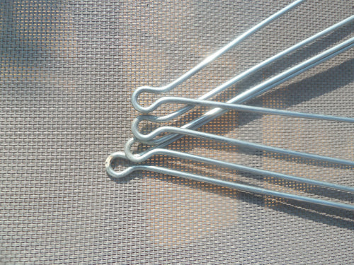 4 tringles de garde boue 310 mm Ø 2.9 mm acier vélo vintage