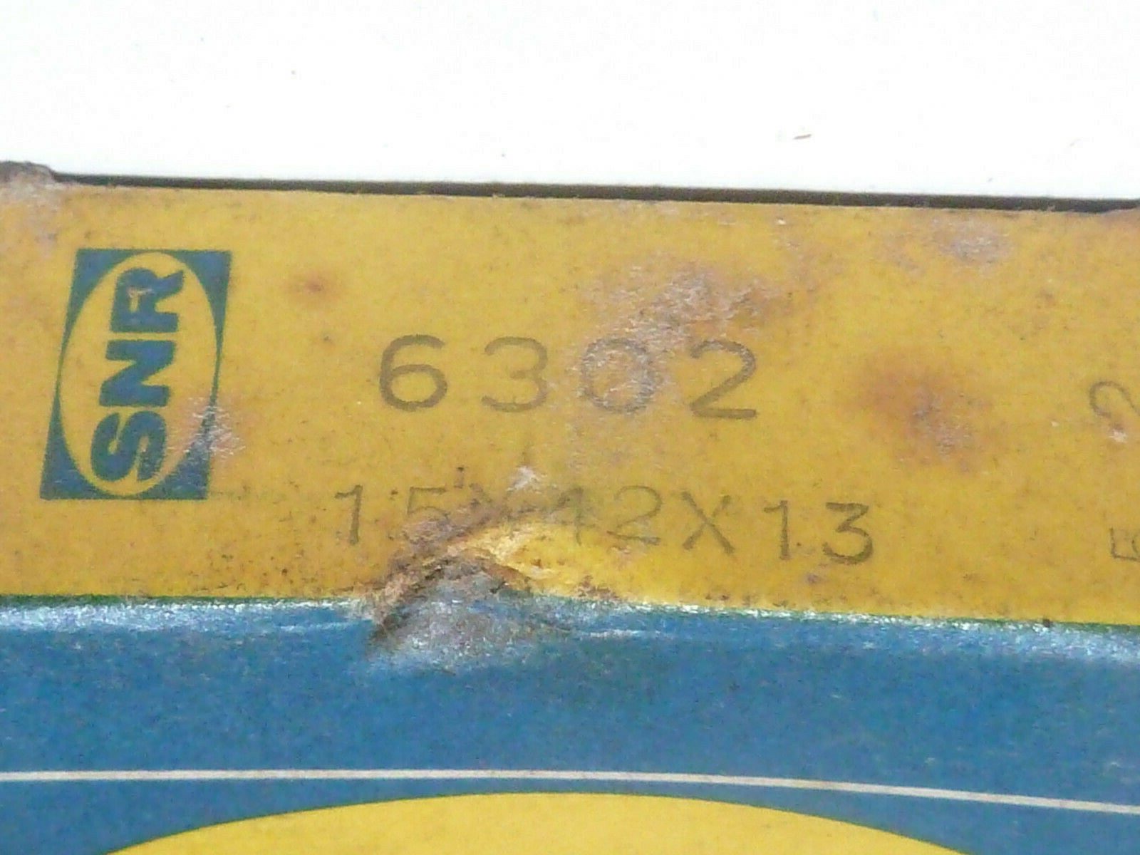 NOS Roulement SNR 6302 ( 15x42x13 mm )