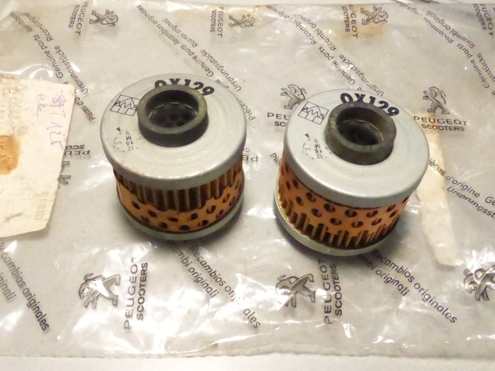2 Filtre À Huile  OX 129 Peugeot 125 Satelis 4T 4V I 2008-2015