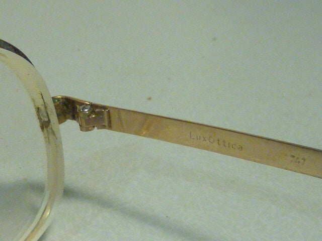 AUTHENTIQUE vintage 1960 PLAQUEE OR LUXOTTICA 18K paires lunette de vue LUNETTES