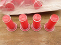✨Plastiche Cassano Handlebar Grips red White Cycle BMX Brand New 2 PAIR✨