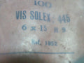 ✨ NOS neu 2 Vis Solex 6x15 – Deco-Savoy – 6 pans 9 mm – NOS –Made in France ✨
