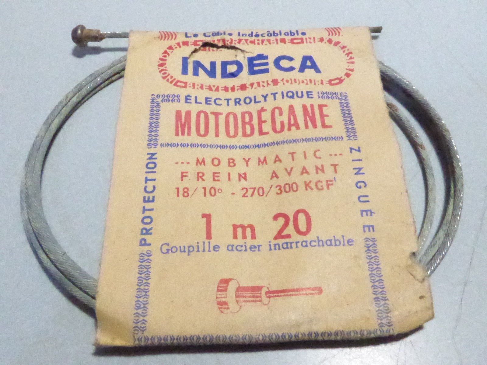 NOS ancien Câble frein Avant Mobymatic 18/10 neuf motobecane