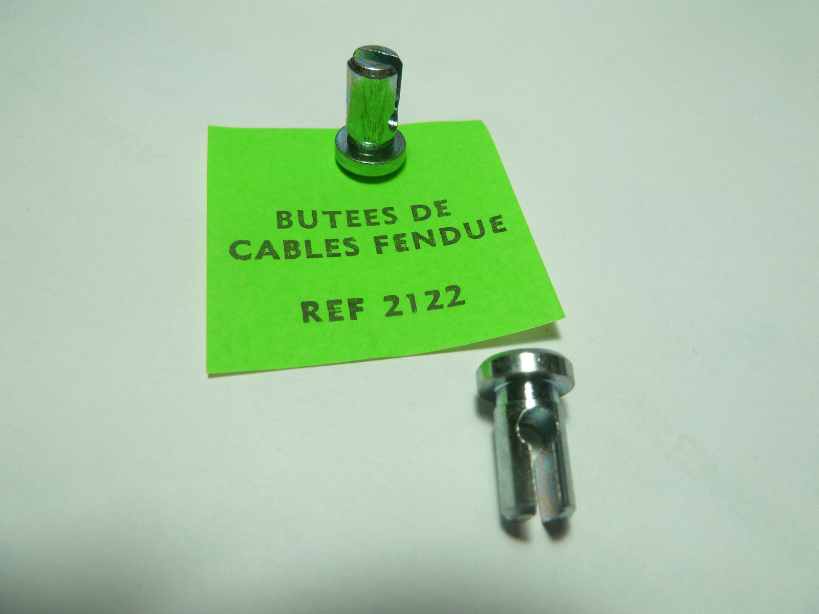 ✨ Ancien stock – Lot de 2 Butées de câble fendue – Algi – 7 mm – Vintage