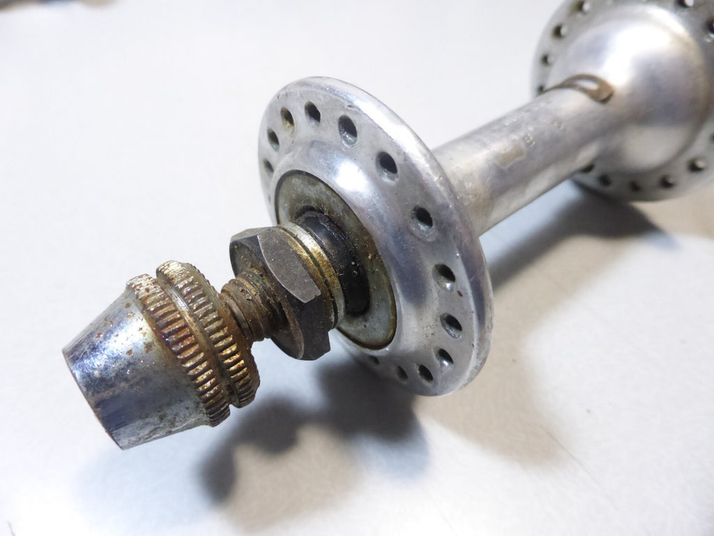 4 vintage axe moyeux maillard sachs shimano front axle