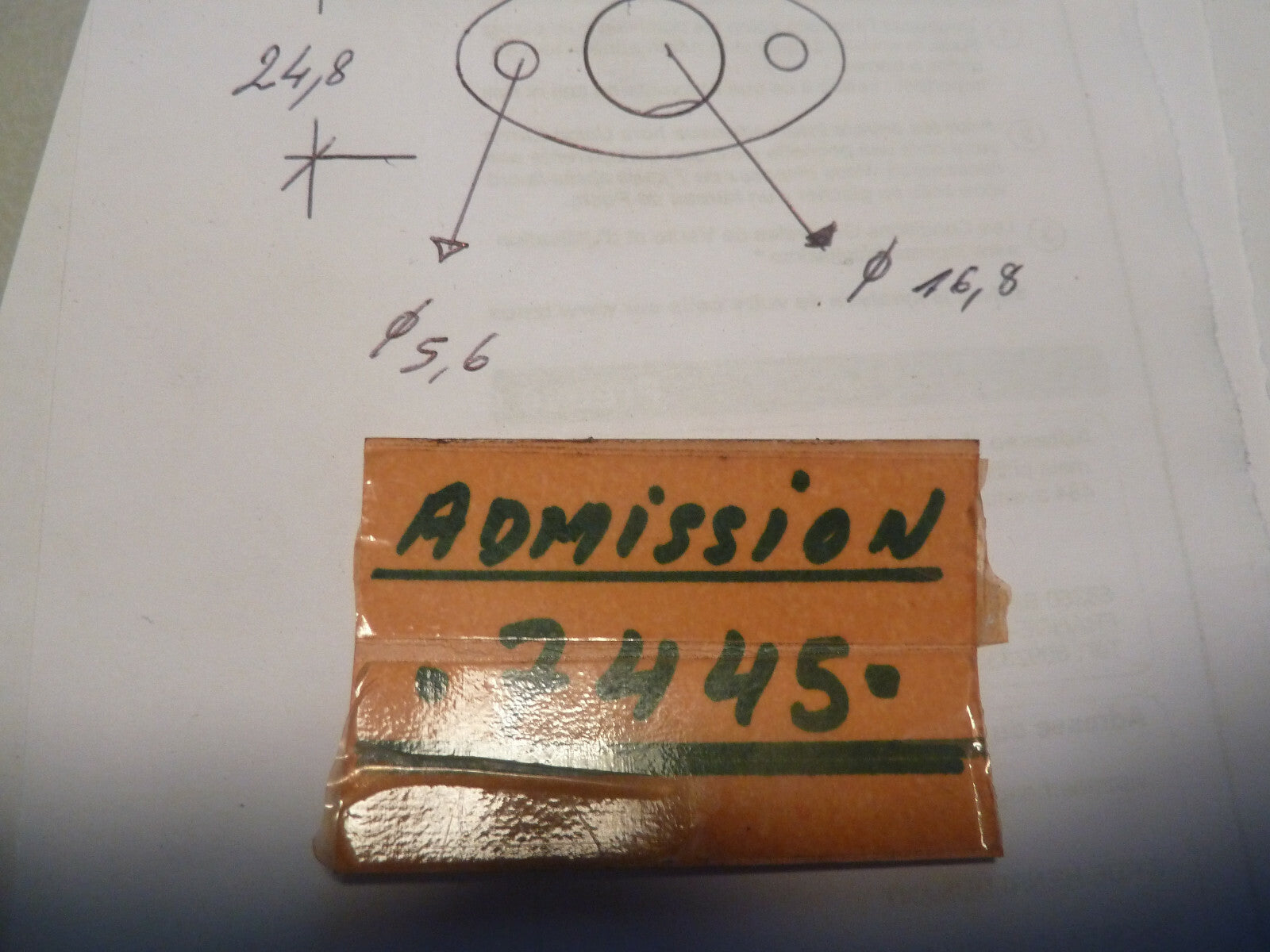 ✨NOS neu Joint admission échappement 17 mm neuf ancien stock ✨