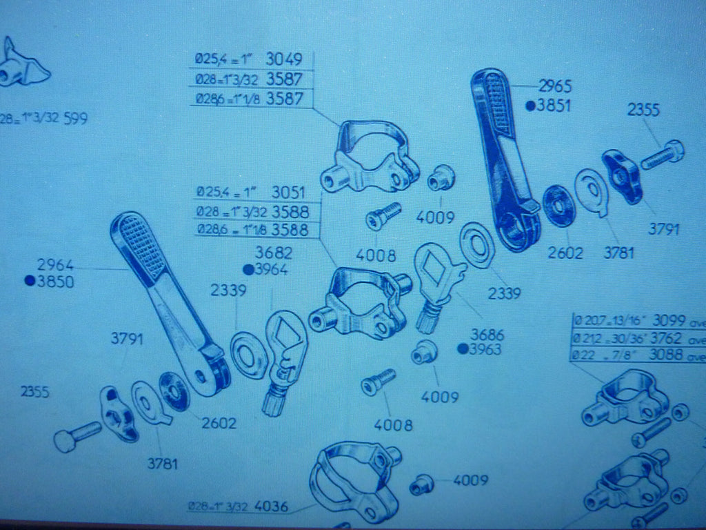 NOS LEVIER DE VITESSES ANCIEN Simplex 2965 Prestige Shifter  droit