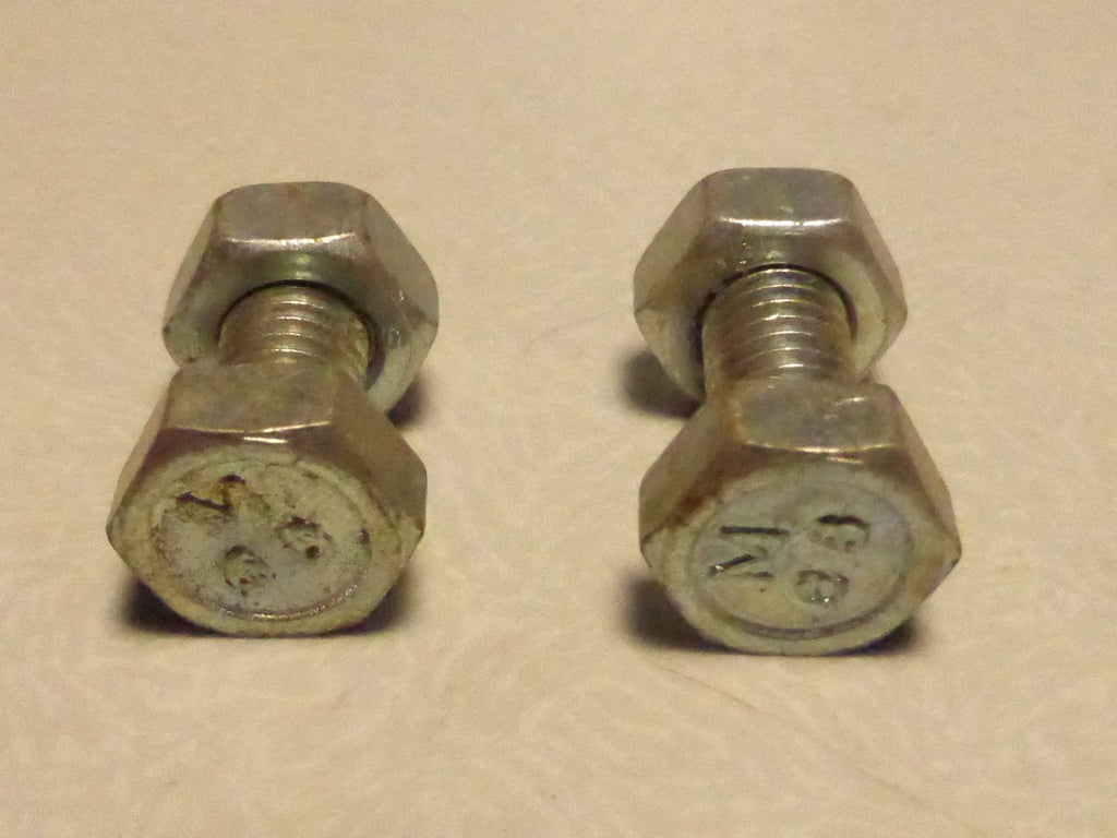 2 BOULONS DE FIXATION VIS ECROU ACIER  VELO VINTAGE  dynamo phare catadioptre