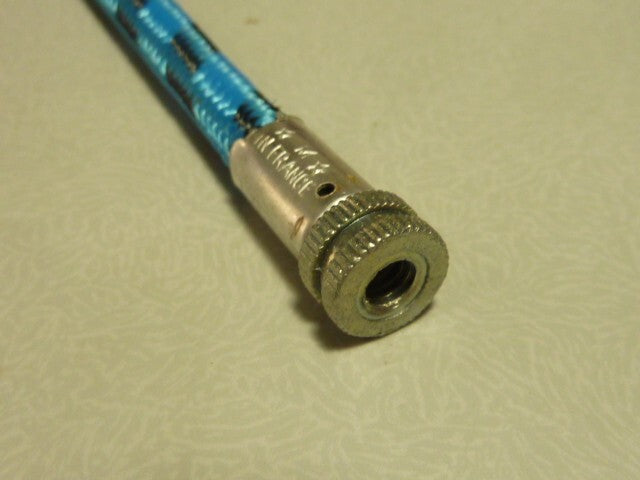 ✨ NOS embout adaptateur pompe vélo  valve Schrader vintage français – 12 cm ✨