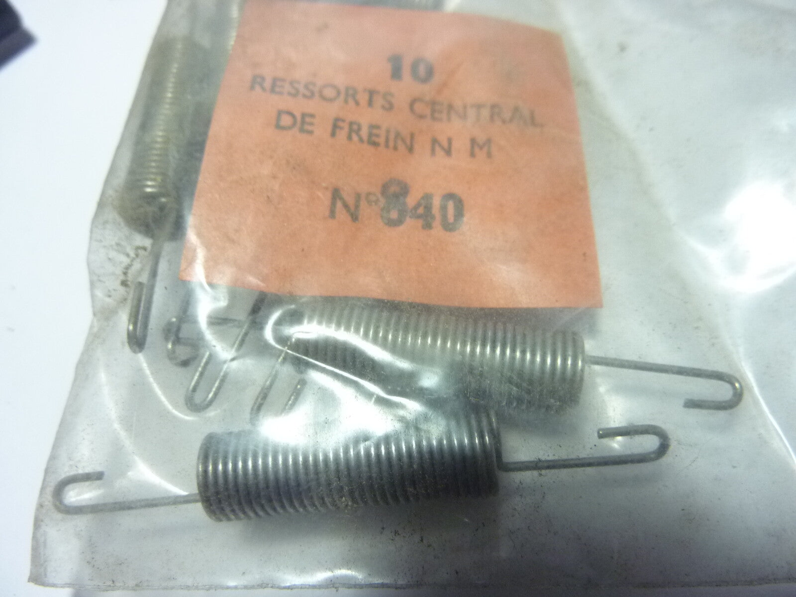 Lot 2 Ressorts Rappel Frein SOLEX Vintage Ancien Stock 57x8 mm NOS