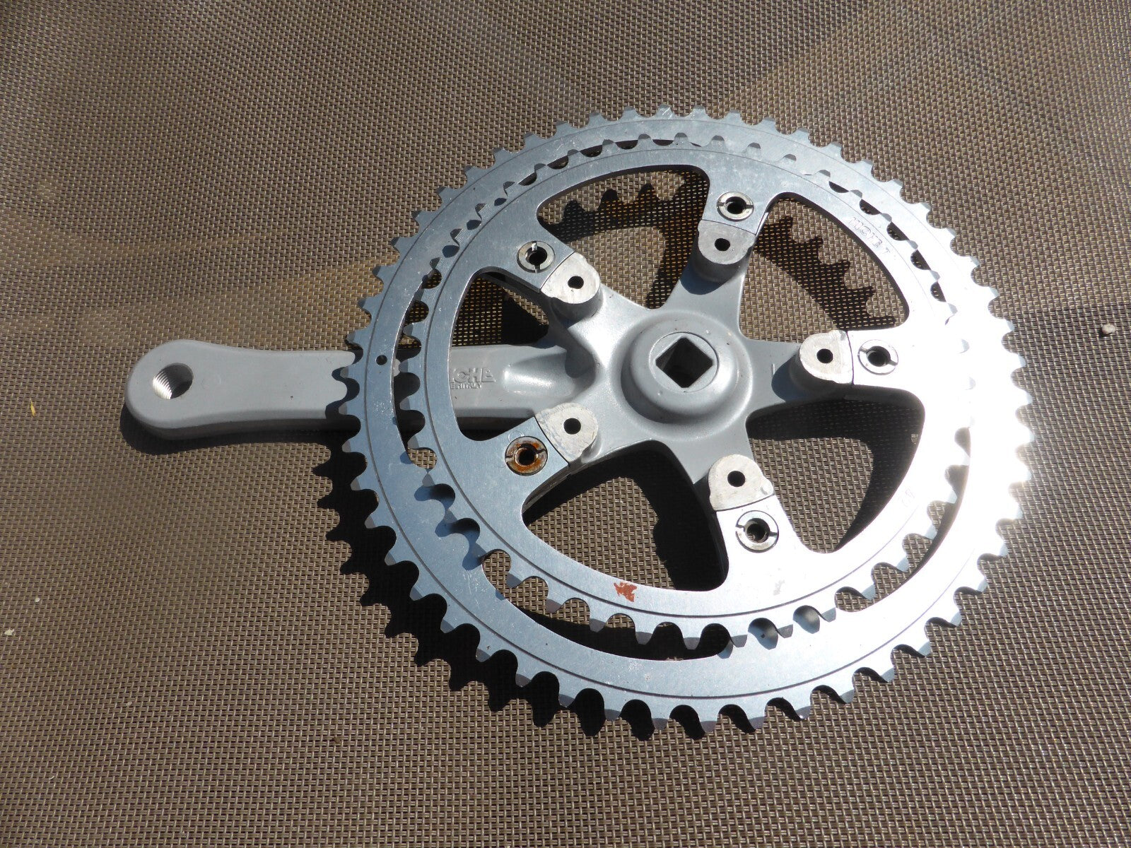 NOS Miche Monolithic Bicycle Crankset Double chainring 52-42